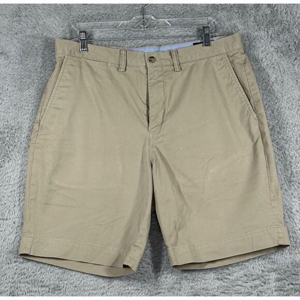Polo Ralph Lauren Shorts Mens 34 Tan The Polo Chino Stretch Classic Cotton Twill